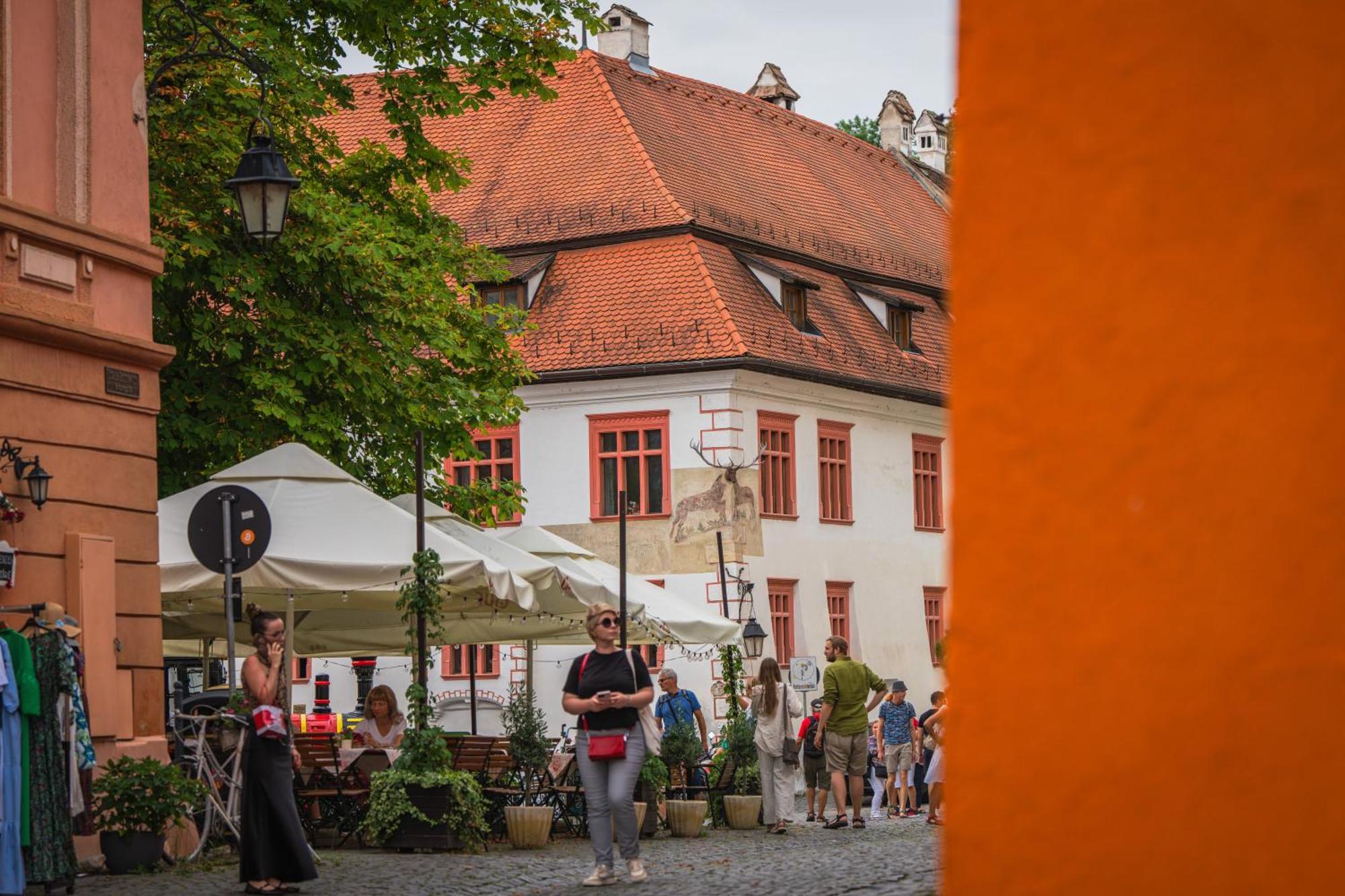 Hotel Casa Cu Cerb Sighişoara Exterior foto