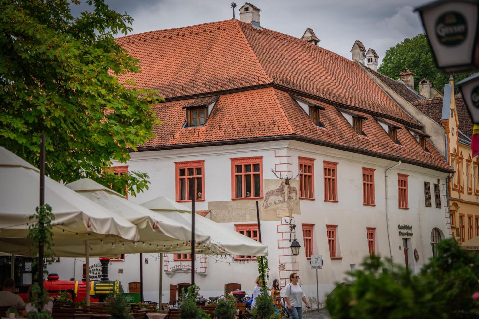 Hotel Casa Cu Cerb Sighişoara Exterior foto