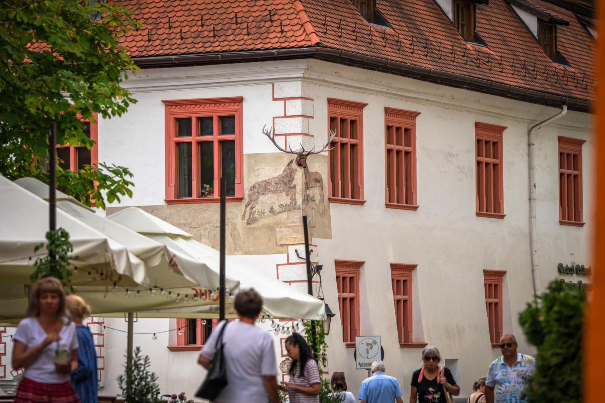 Hotel Casa Cu Cerb Sighişoara Exterior foto
