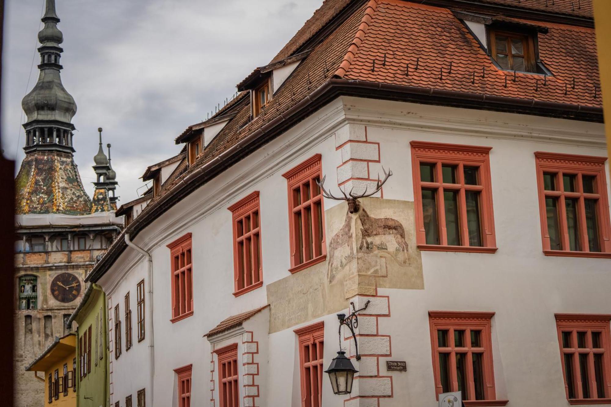 Hotel Casa Cu Cerb Sighişoara Exterior foto