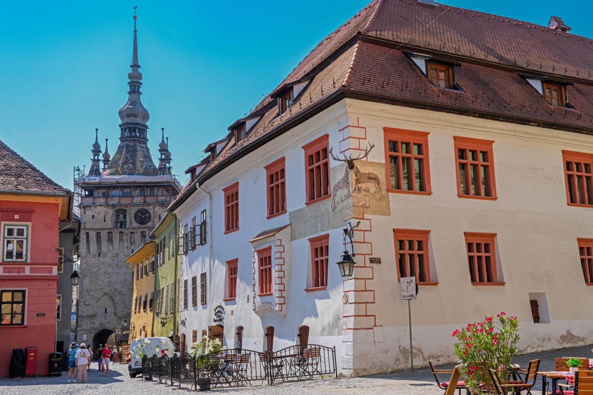 Hotel Casa Cu Cerb Sighişoara Exterior foto