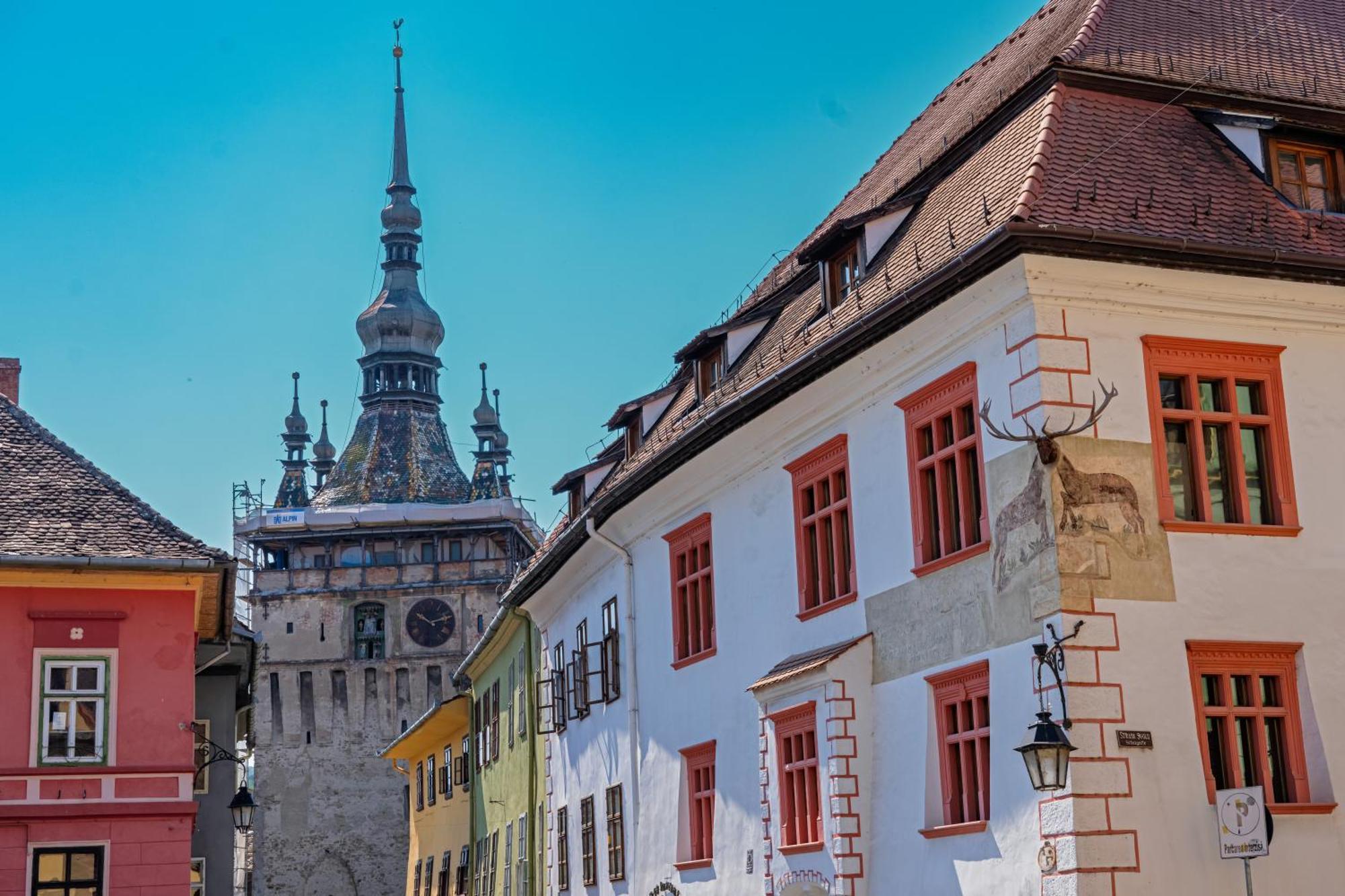 Hotel Casa Cu Cerb Sighişoara Exterior foto