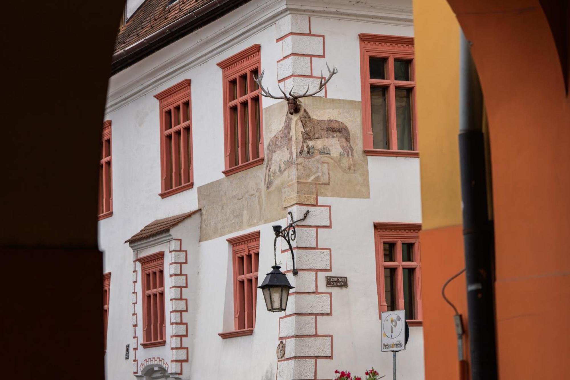 Hotel Casa Cu Cerb Sighişoara Exterior foto